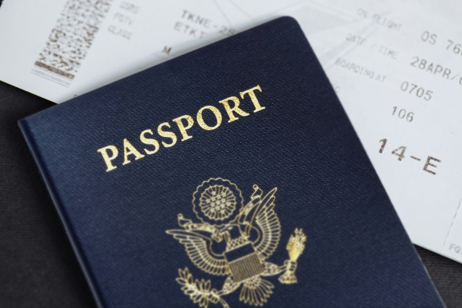 A United States passport book